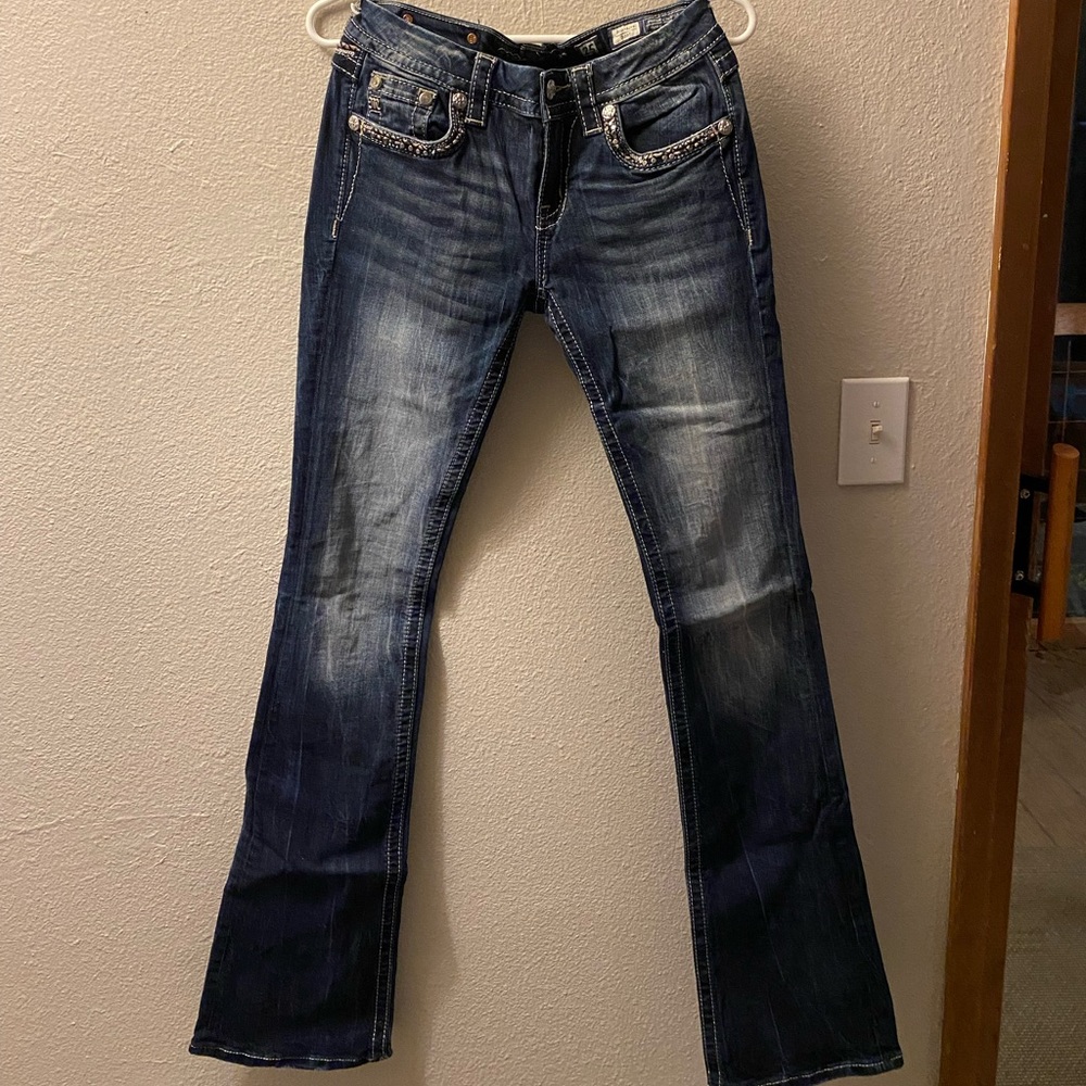 Mid rise Miss Me jeans boot cut style